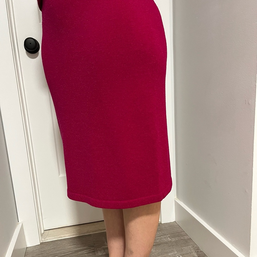 Helen HSU Fuchsia Pencil Skirt